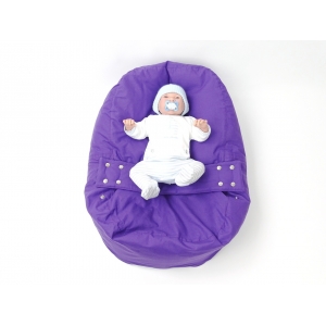Pelíšek pro miminka, kojenecký relaxační polštář FIALOVÝ