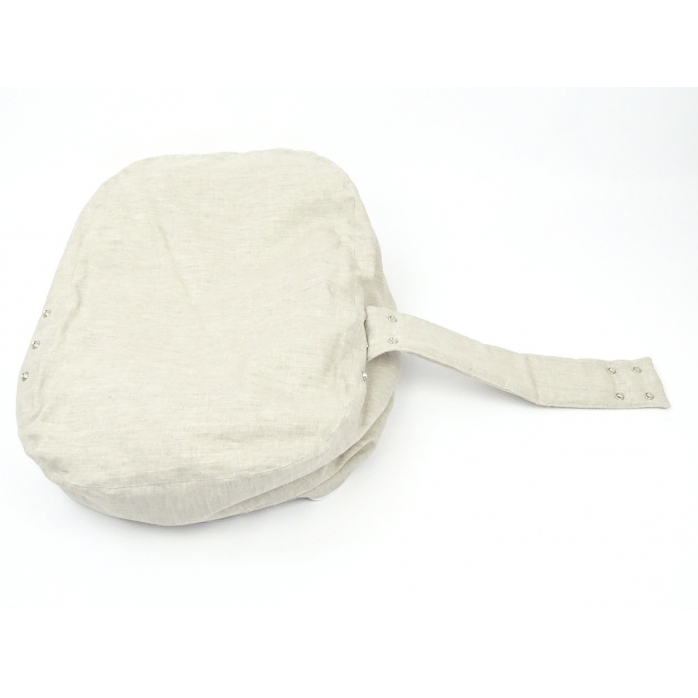 Pelíšek pro miminka, kojenecký relaxační polštář PŘÍRODNÍ LEN 3