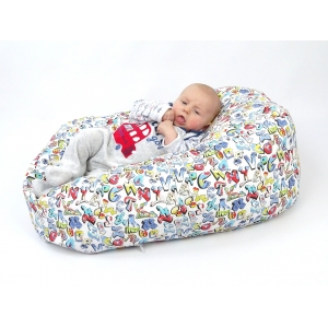 Pelíšek pro miminka, kojenecký relaxační polštář GRAFITTI 3