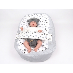 Pelíšek pro miminka, kojenecký relaxační polštář STARS