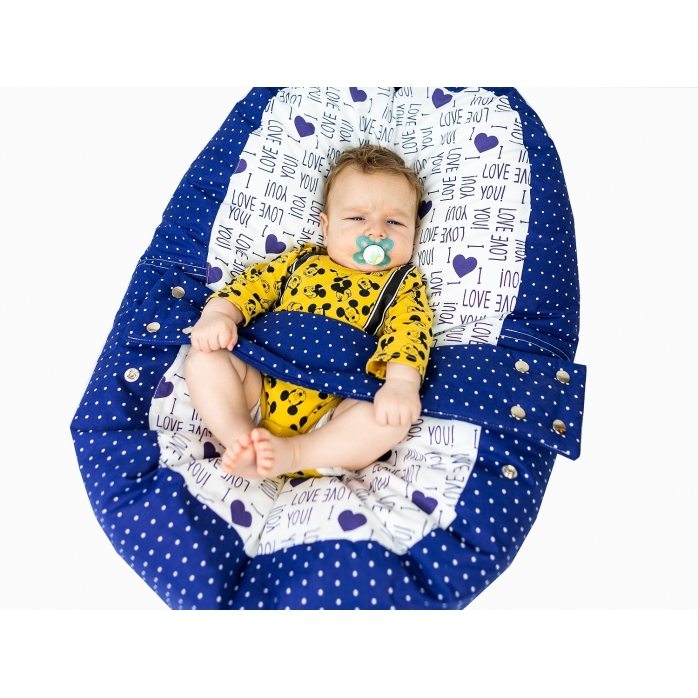 Pelíšek pro miminka, kojenecký relaxační polštář LOVE
